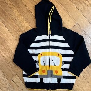 24M Knit Hooded Bus Sweater